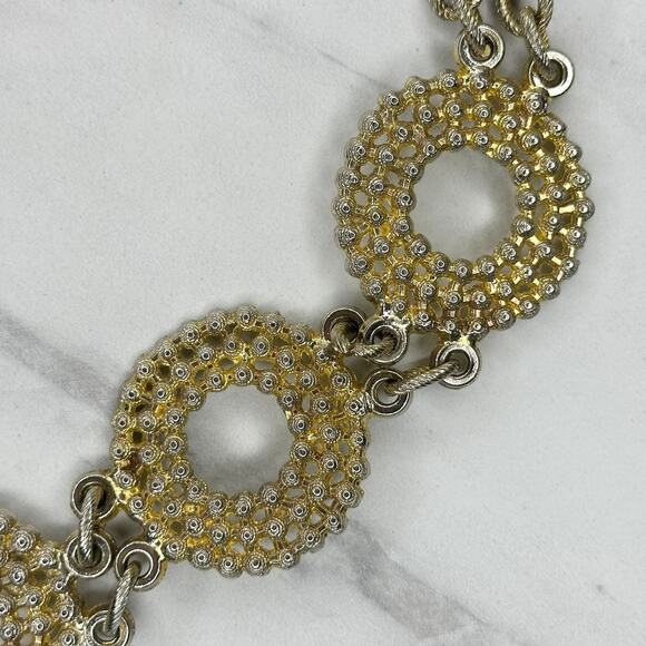 Vintage Chunky Gold Tone Chain Belt OS ✨ main image 8